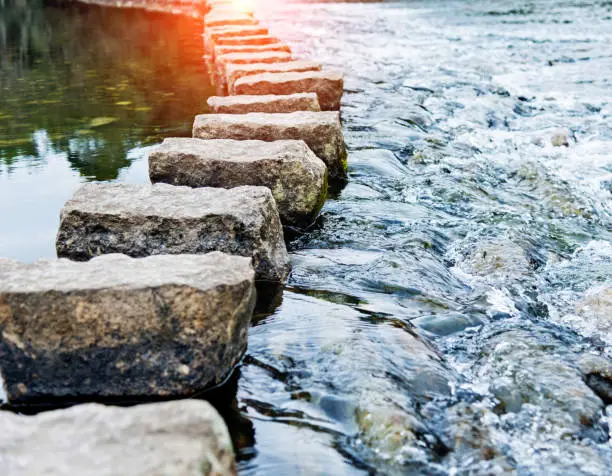 Photo of Stepping stones on the water