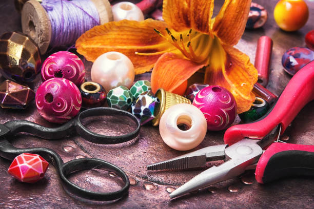 istock Handmade vibrant jewelery 821252046