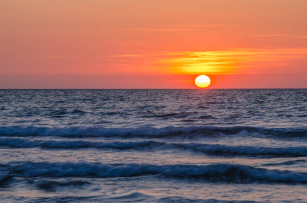istock Orange Sunset over the Sea 821257406
