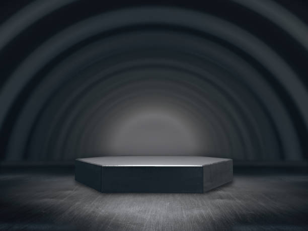 istock Pedestal for display,Platform for design,Blank product stand.3D rendering. 821258908
