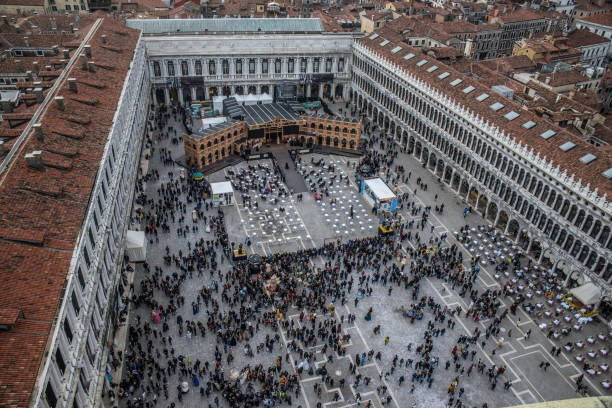 istock Carnival performance San Marco Square in Venice 821261960