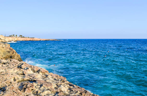 istock Stony sea shore on a sunny day. Cyprus 821262064