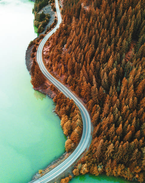 istock diablo lake aerial view 821264840