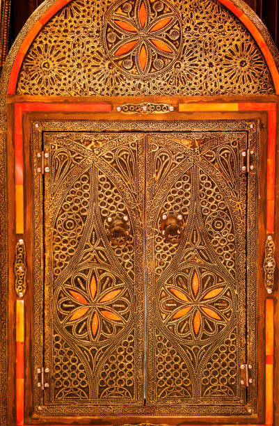 istock Traditional Door in Old Medina, Morocco 821267446