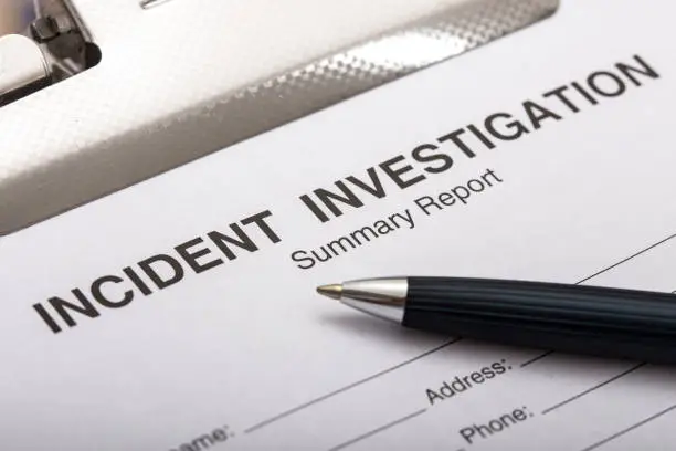 Photo of Incident Investigation Report