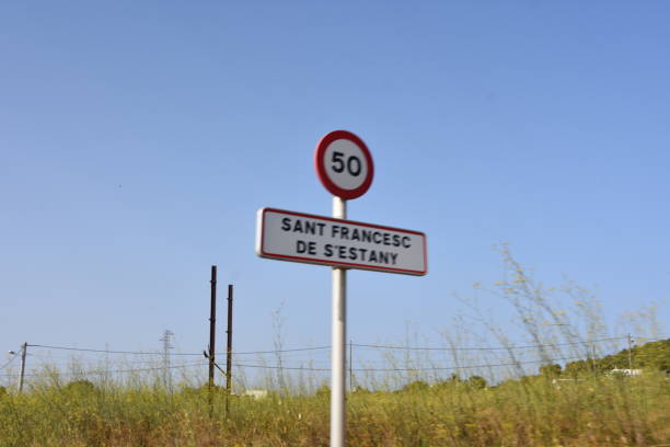 istock Road signs in Ibiza 821271440