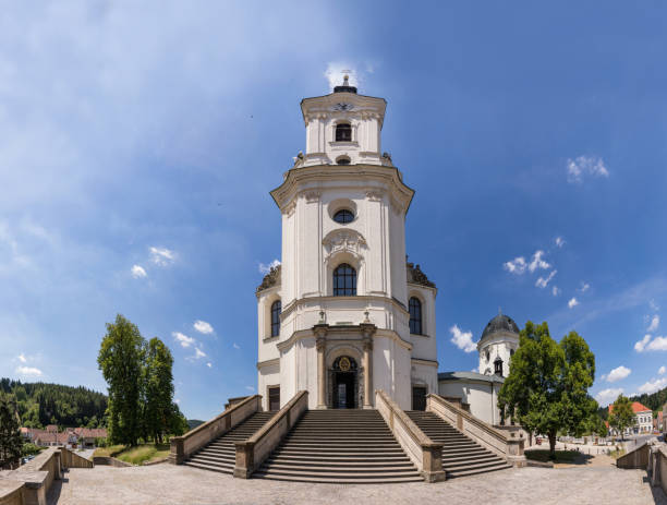istock Church, monastery in Krtiny, Czech Republic 821274624