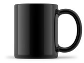 Black Mug Isolated