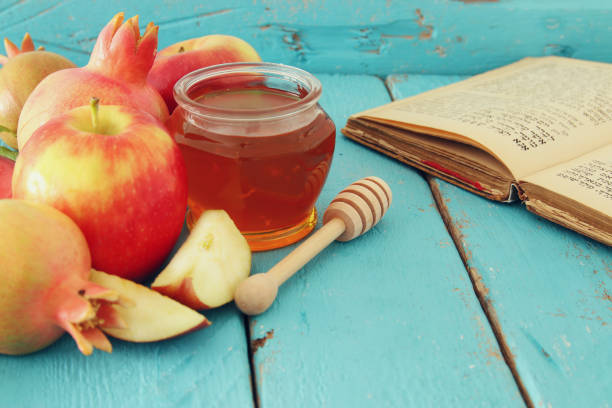 istock Rosh hashanah (jewish New Year holiday) concept. Traditional symbols 821282148