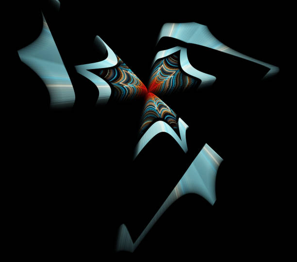 istock Colorful abstract fractal illustration 821290686