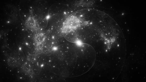 istock Abstract fractal illustration looks like galaxies 821290718