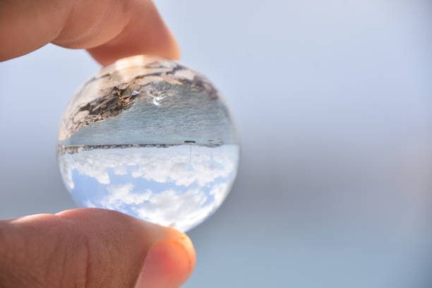istock view of the sea through a crystal ball 821298778