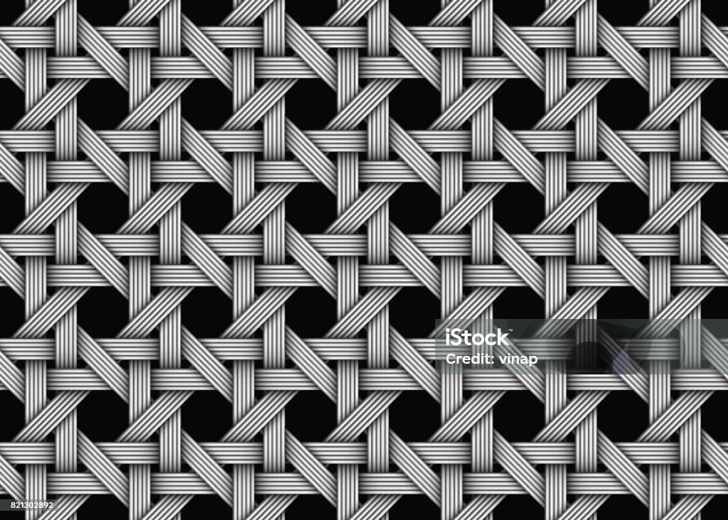 Vector woven decorative seamless pattern Woven decorative seamless pattern. Vector Illustration Wicker stock vector