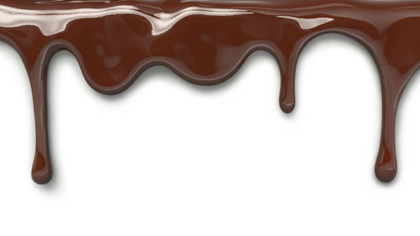 istock milk chocolate pouring isolated, 3d illustration 821309006