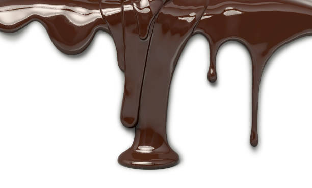 istock milk chocolate pouring isolated, 3d illustration 821309044