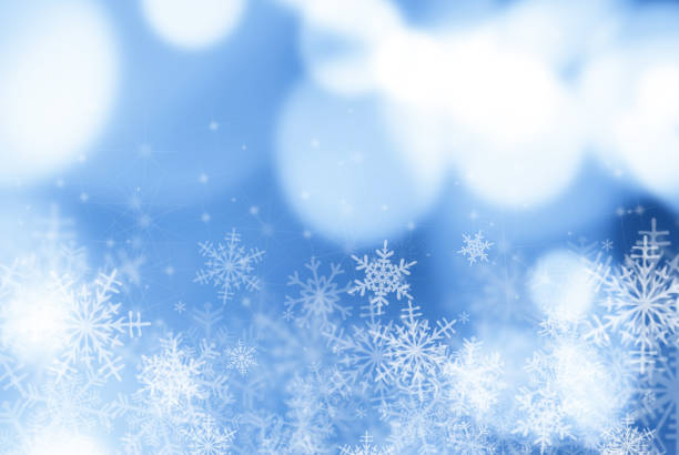 istock Christmas Background with Snowflakes 821309696