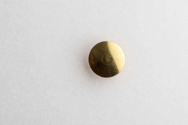 istock Golden Thumb Tack head 821312538