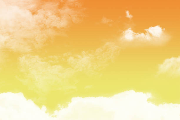 istock Peach echo and buttercup tone sky with cloudy 821312754