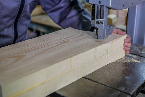 istock Machine working cnc. wood milling machine in action. 821315296