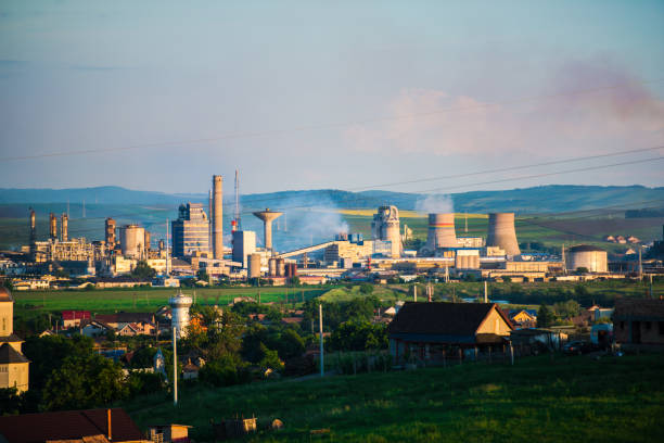 Air pollution form chemical factory