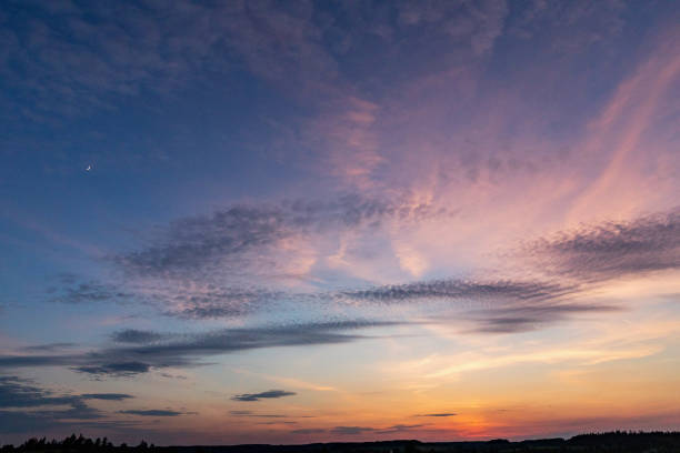istock Colorful sky after sunset 821318460