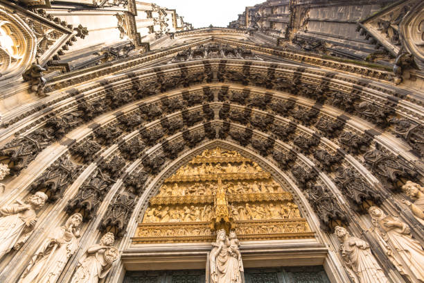 istock Gothic elements at the church cathedral 821318520