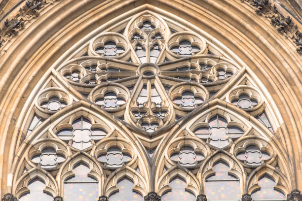 istock Gothic elements at the church cathedral 821318690