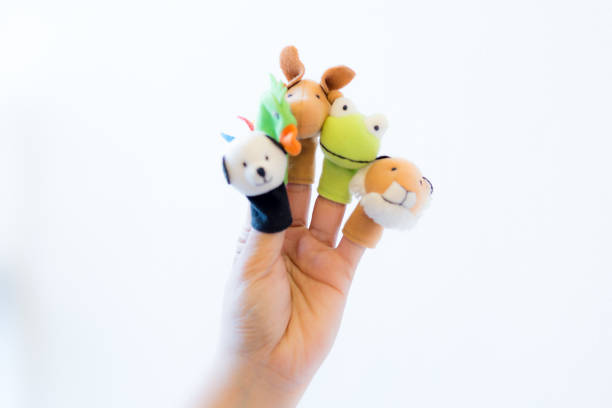 istock Animal felt finger puppets 821322114