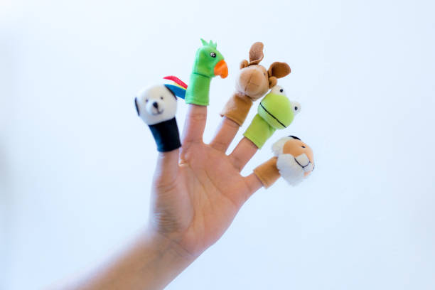 istock Animal felt finger puppets 821322236