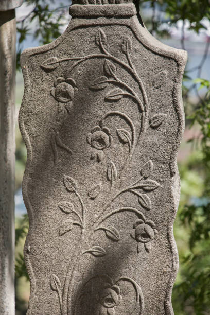 istock Old stone on the graves in Istanbul 821326968