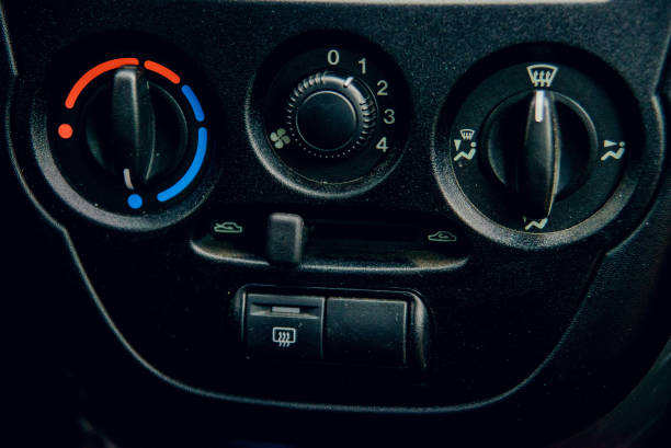 istock Conditioner and air flow control in a modern car 821353498