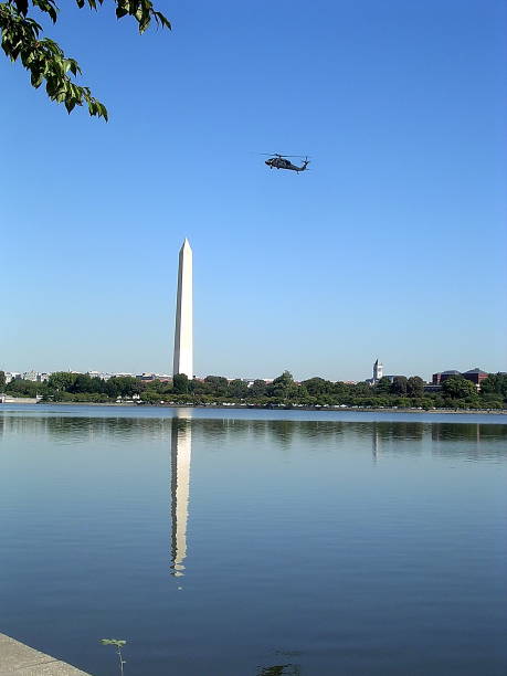 istock Washington Washington Monument & Helicopter 2004 821373282