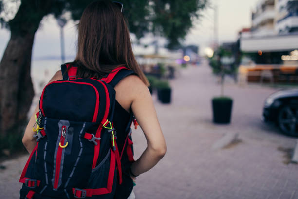 istock Woman tourist on vacation 821386178