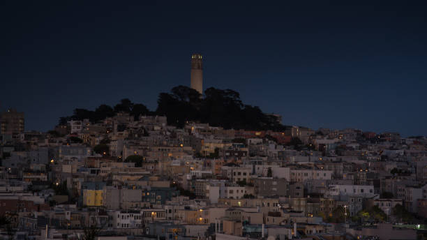 istock San Francisco - Telegraph Hill at Night 821392064