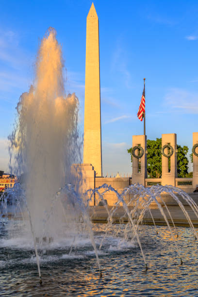 istock Washington Monument and World War II Memorial 821396070