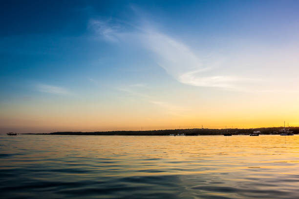 istock Three color sunset in the Caribbean 821398958