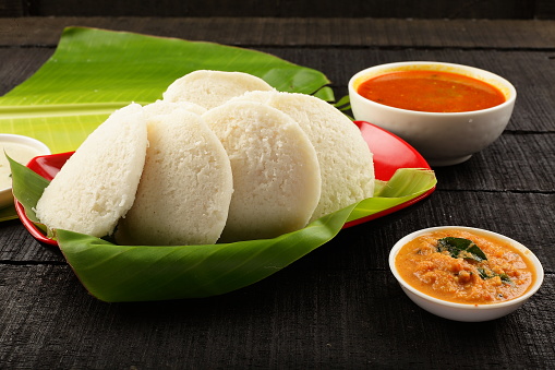 Tamilnadu idli sambar. popular breakfast food