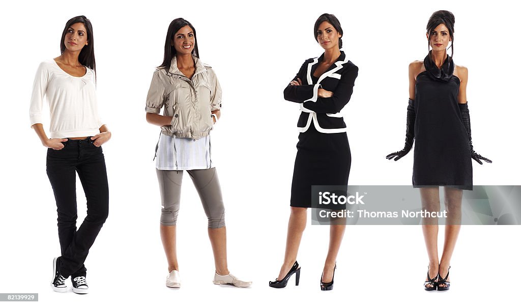 Day in the Life of Adult Woman Digital Variation Stock Photo