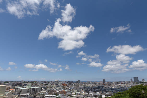 istock Naha city and blue sky 821416004