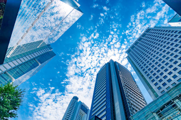 istock Refreshing green business area in Tokyo 821416812
