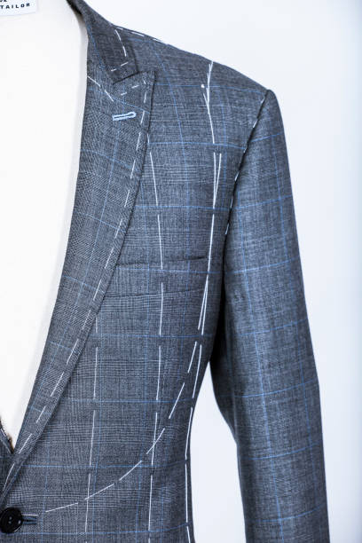 istock Details of a tailored suit jacket 821429882