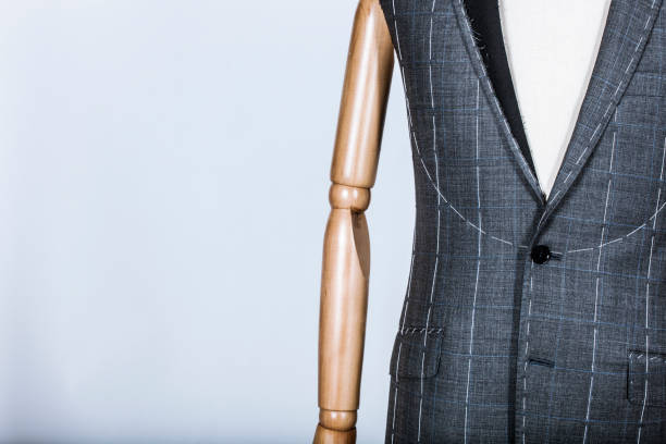 istock Details of a tailored suit jacket 821430144
