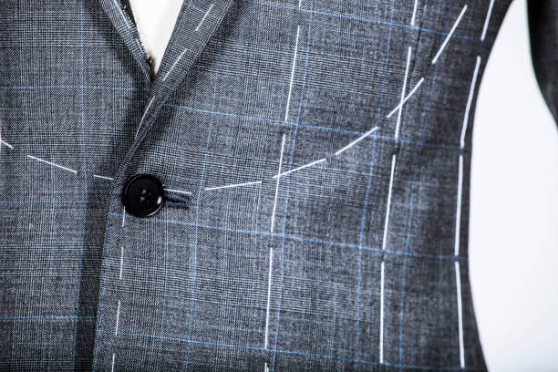 istock Details of a tailored suit jacket 821430238