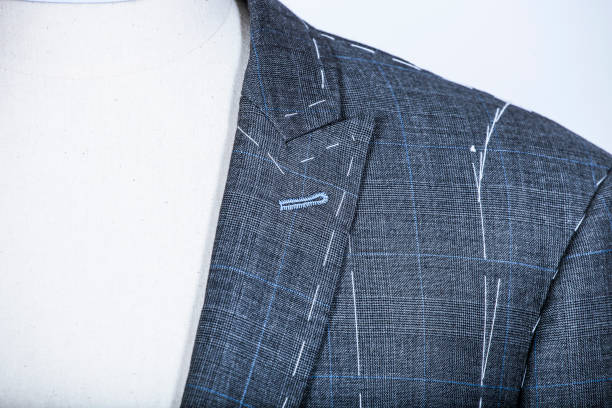 istock Details of a tailored suit jacket 821430286