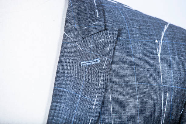 istock Details of a tailored suit jacket 821430532
