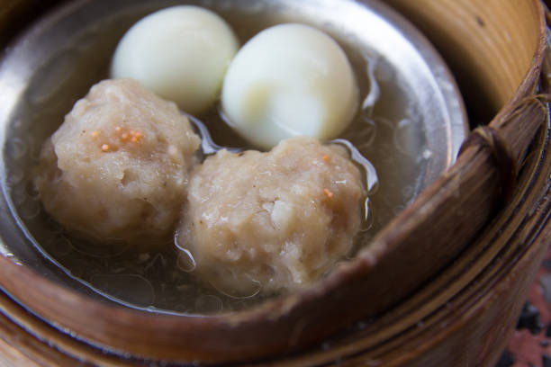 istock Dim sum in bamboo steamer- Chinese cuisine 821441788