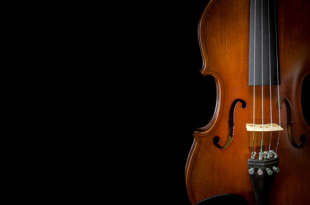 istock The violin on black background for isolated 821467790
