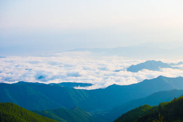 istock Morning sea of clouds 821471122