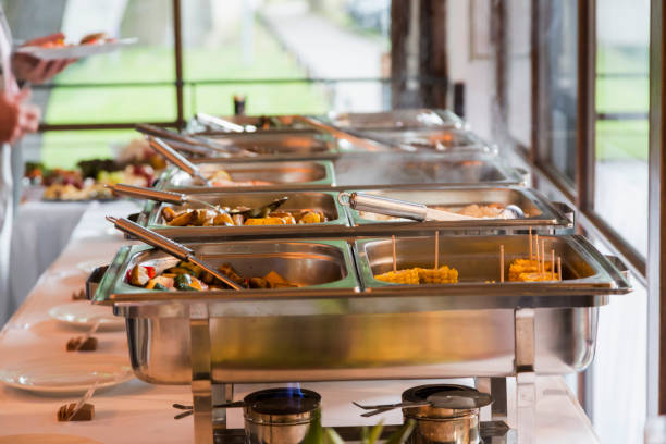 istock Groups of Buffet in the luxury Restaurant, selective focus 821477866