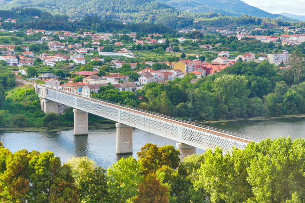 istock International bridge over Minho river 821486938